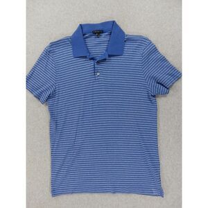 Theory Blue Striped Polo Shirt